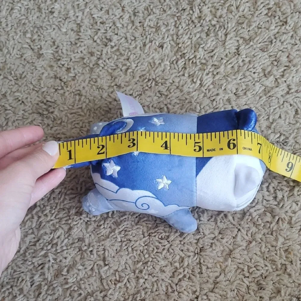 AMPHMAU Blue and White Plush Fish Toy